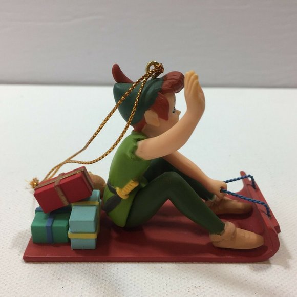 Vintage Groiler Disney Peter Pan Flying Christmas Ornament Holiday Neverland - Picture 3 of 10